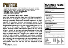 Pepper Beef Jerky - 2 oz