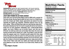 Triple Threat Beef Jerky - 2oz